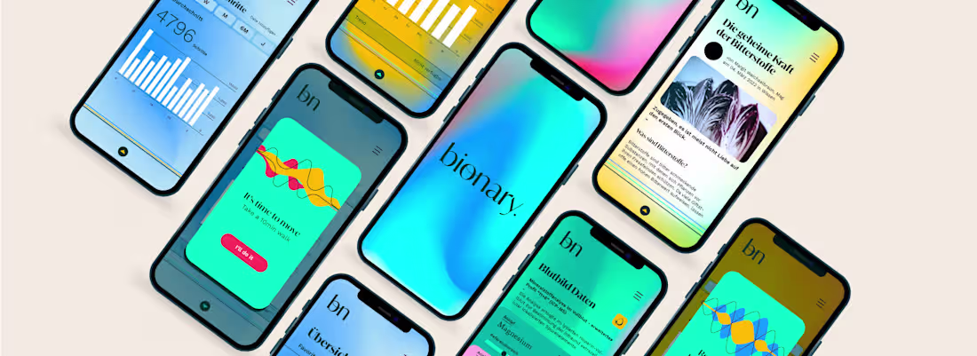 Cover image for Bionary Health App | Branding & UI