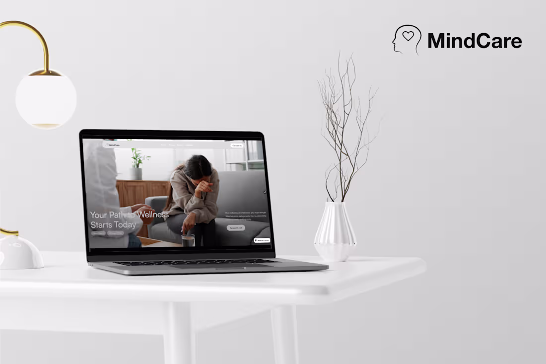 Cover image for MindCare – Psychology & Wellness Website Design