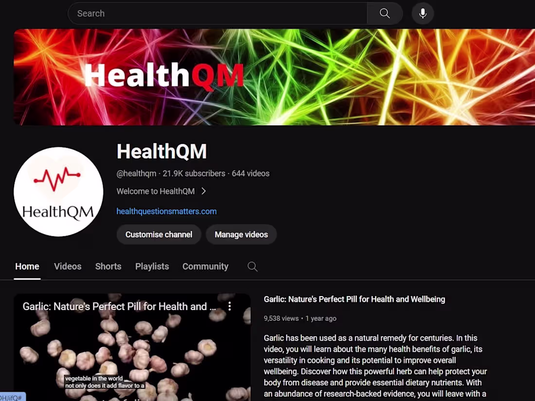 Cover image for HealthQM YouTube Channel