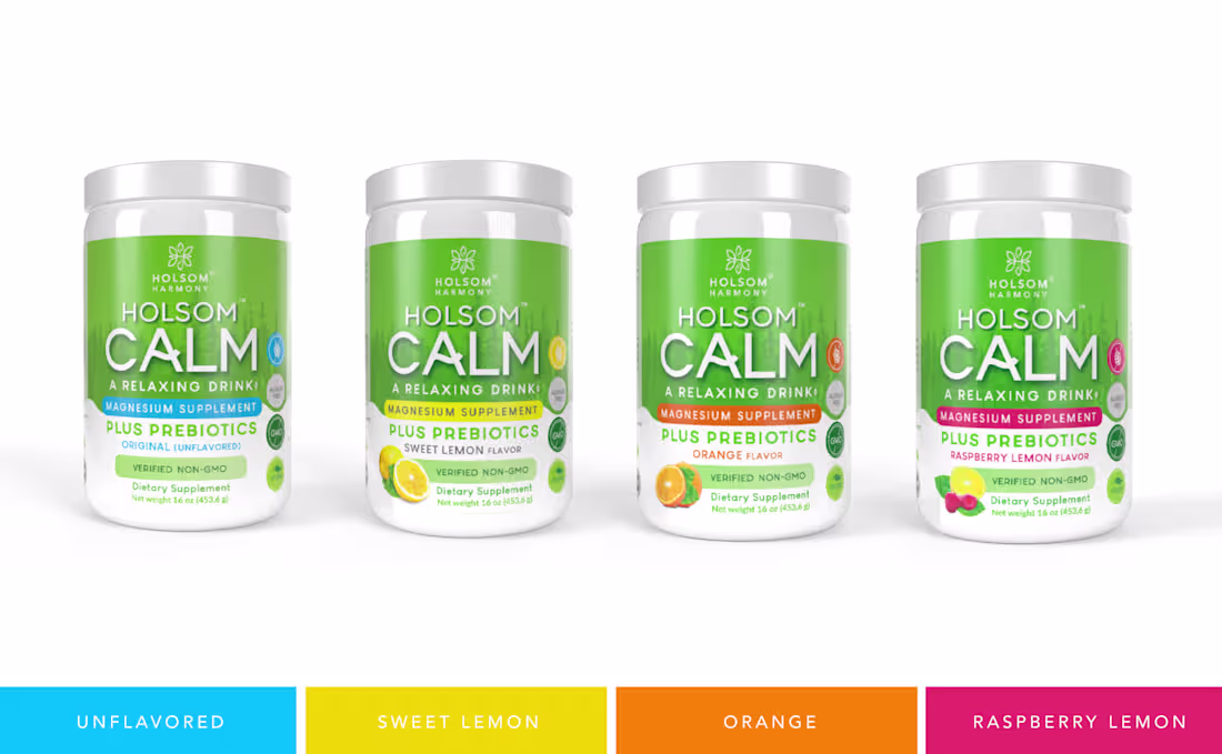 Cover image for Holsom Calm - Supplements Label Design & Web banners