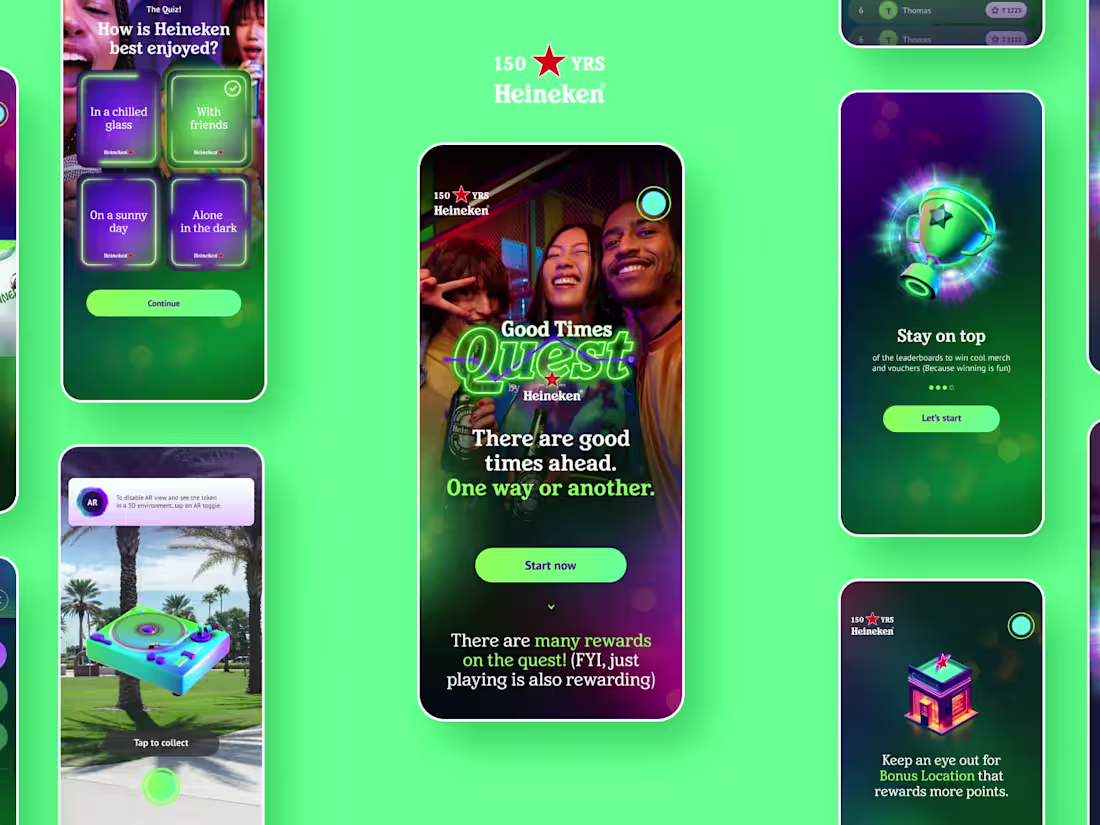 Cover image for Heineken 150YRS anniversary campaign