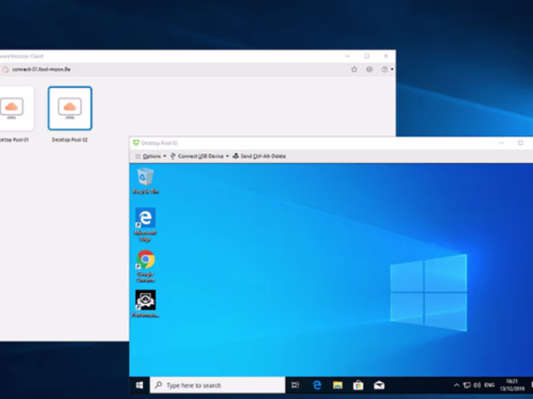 Cover image for Virtual Horizons: VMware VDI Deployment for Enhanced Workplace 