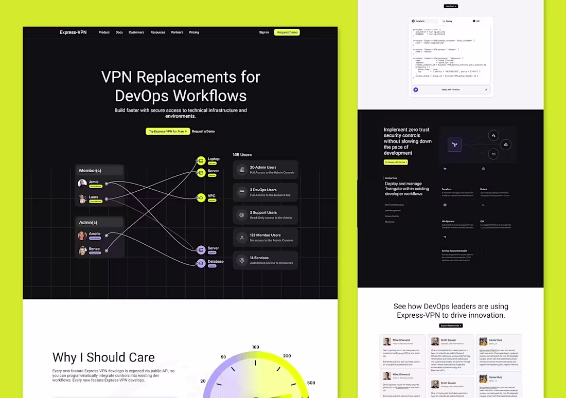Cover image for Framer Landing Page Design for DevOps Security Platform