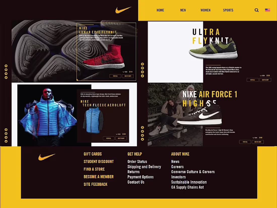 Cover image for NIKE - Ecommerce UI UX