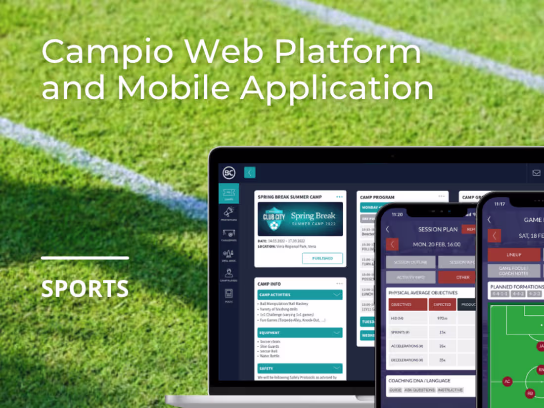 Cover image for Campio Web Platfrom and Mobile Apps Development