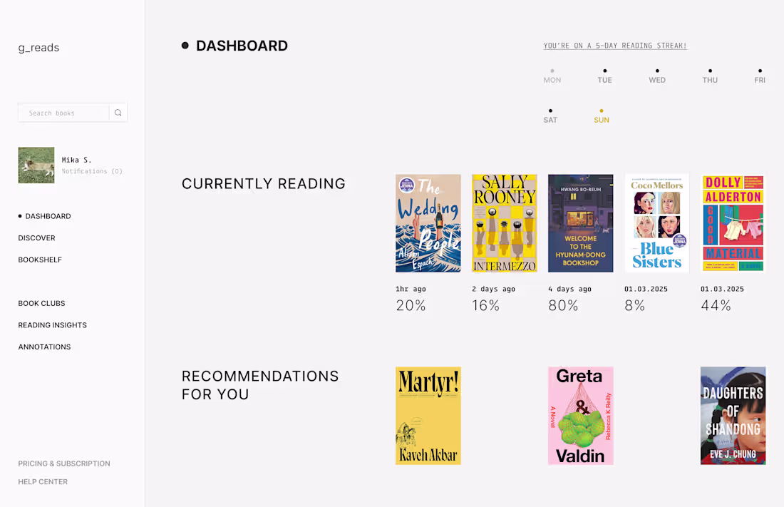 Cover image for Goodreads Social-First Redesign