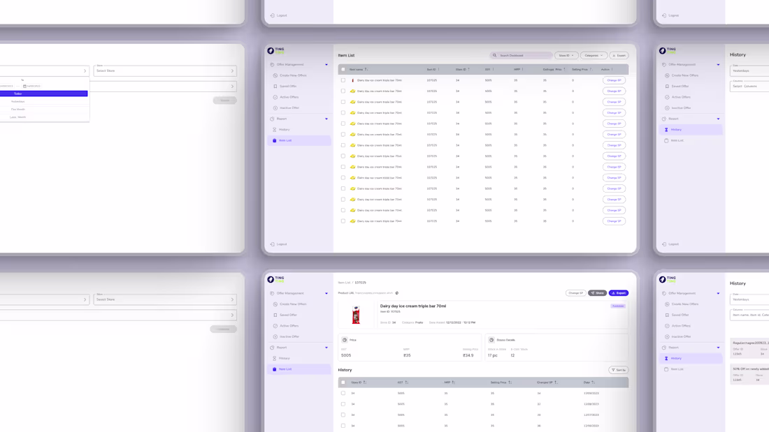 Cover image for Price Control Panel Design for TingTing