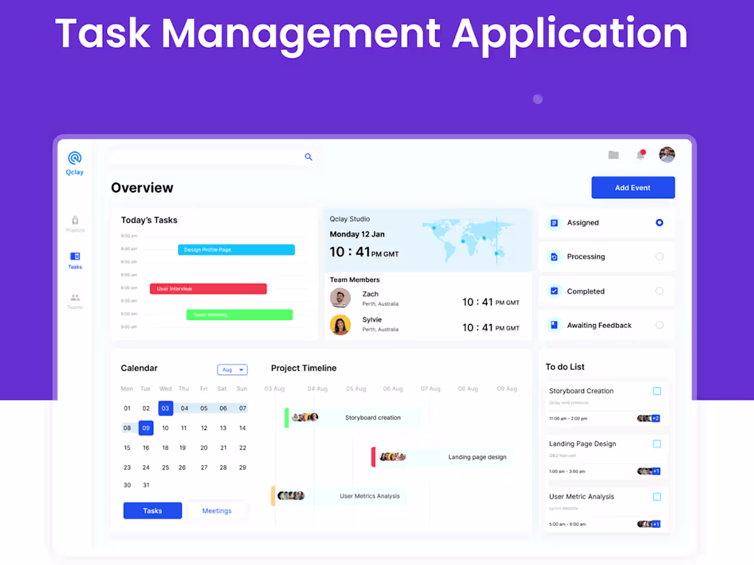Cover image for Task Management Dashboard