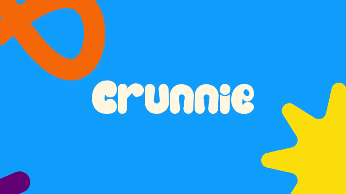 Cover image for Logo design and brand presentation for CRUNNIE a kid snack b...