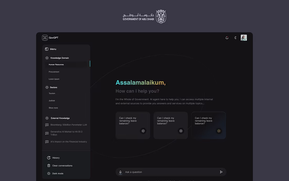 Cover image for Designing GovGPT: Abu Dhabi's AI Platform