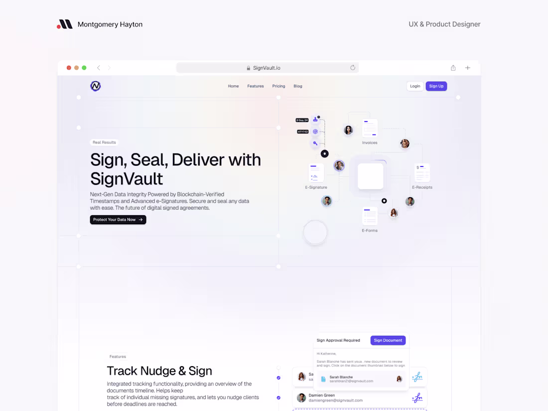 Cover image for SignVault Website & Webapp