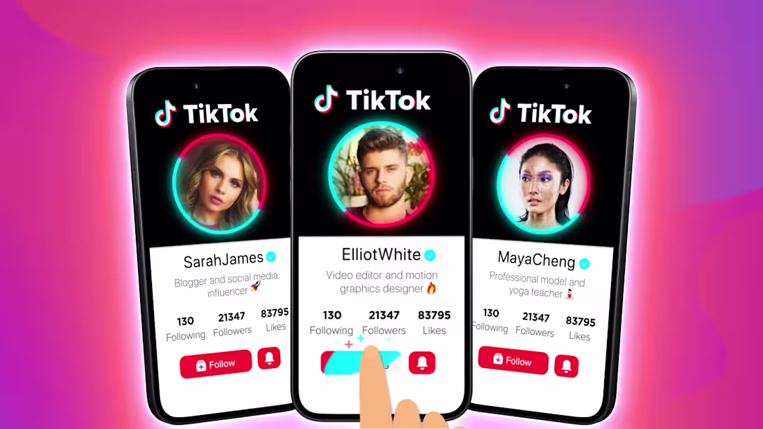 Cover image for Tik Tok 3D Phone Follow Animation