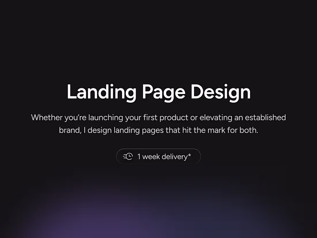 Cover image for Landing Page Design