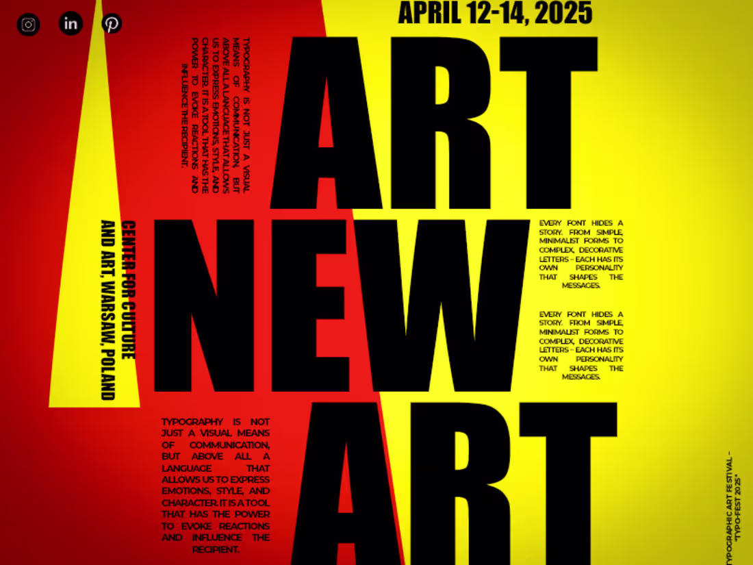 Cover image for Typo-Fest 2025 is a typographic art festival dedicated to ex...