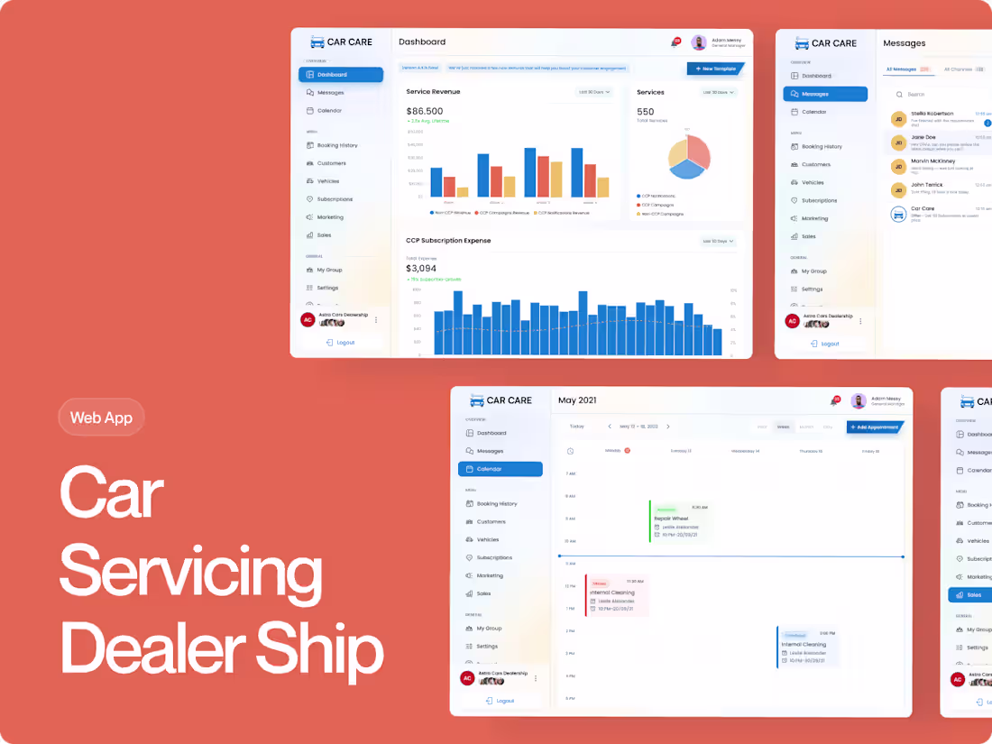 Cover image for Car Servicing Dealer Ship