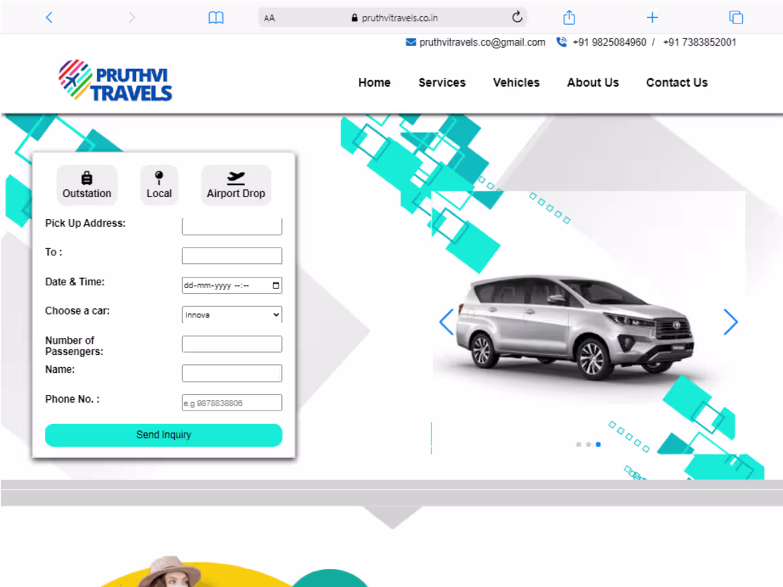 Cover image for Pruthvi Travels