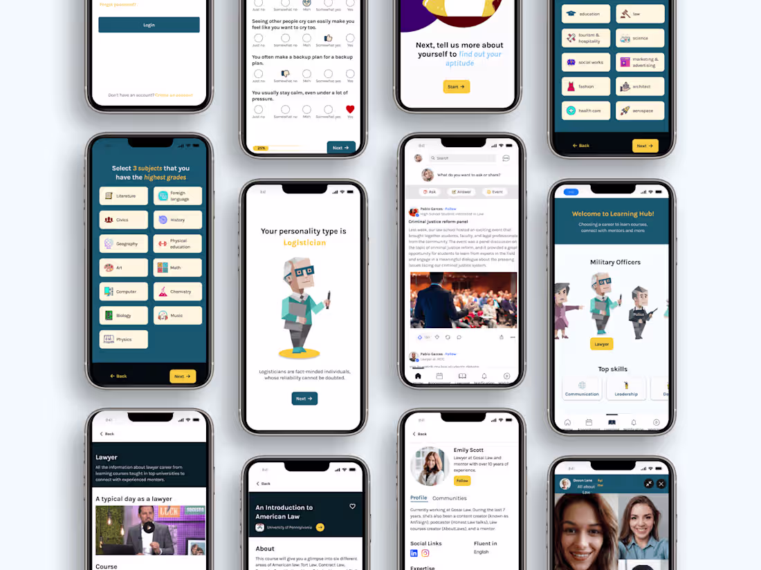 Cover image for Case Study: Career Guide App