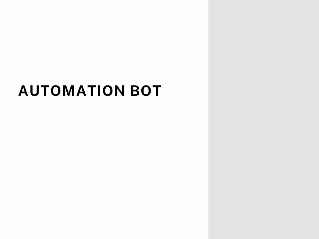 Cover image for Automation bot
