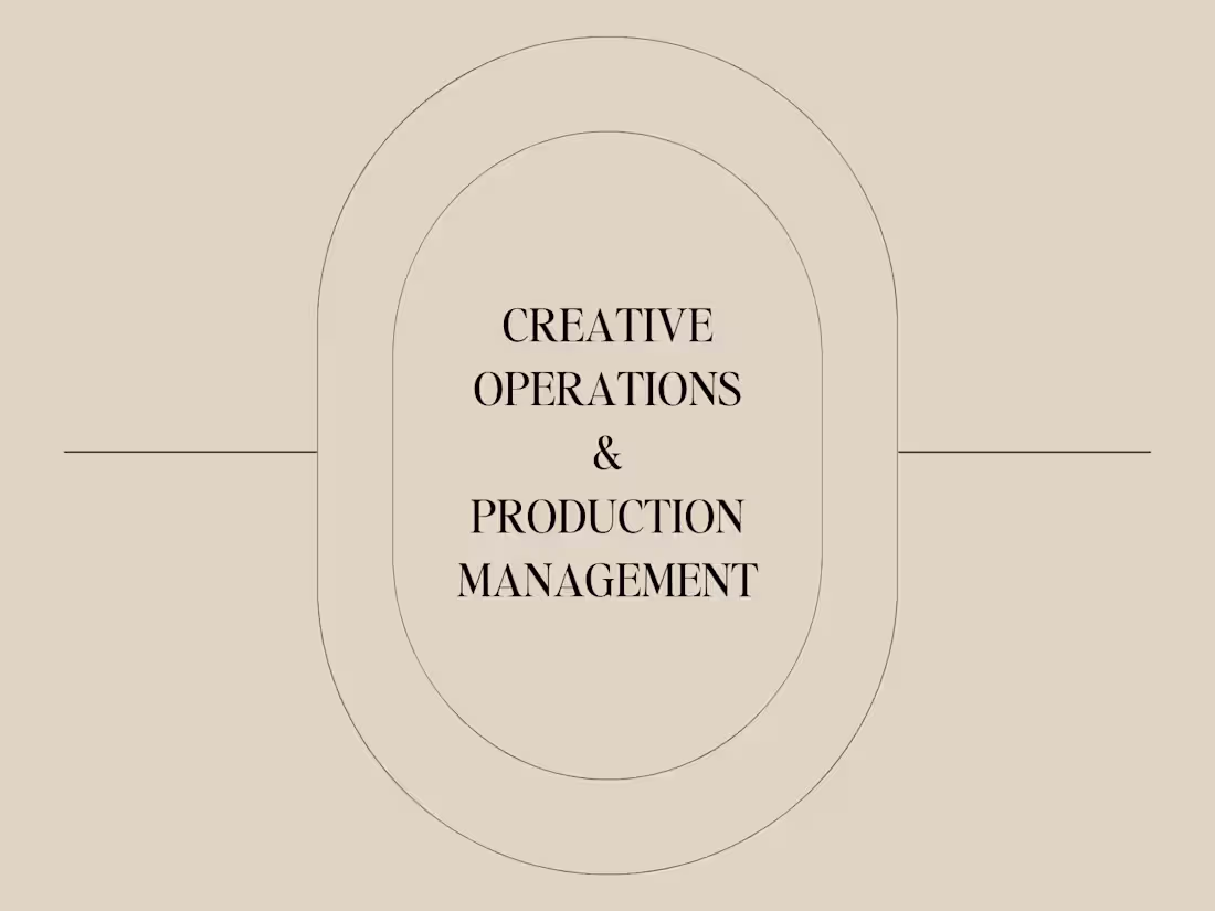 Cover image for Creative Operations & Production Management