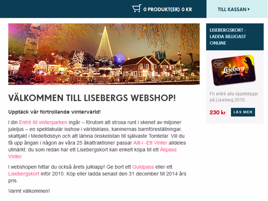 Cover image for Liseberg’s ordersystem