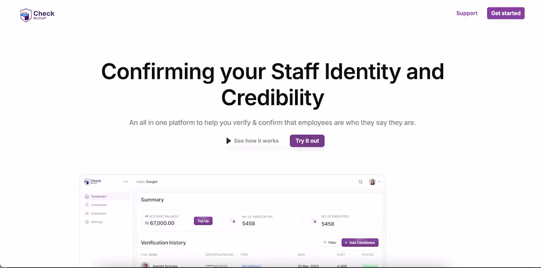 Cover image for Built an all in one platform to help you verify & confirm th...