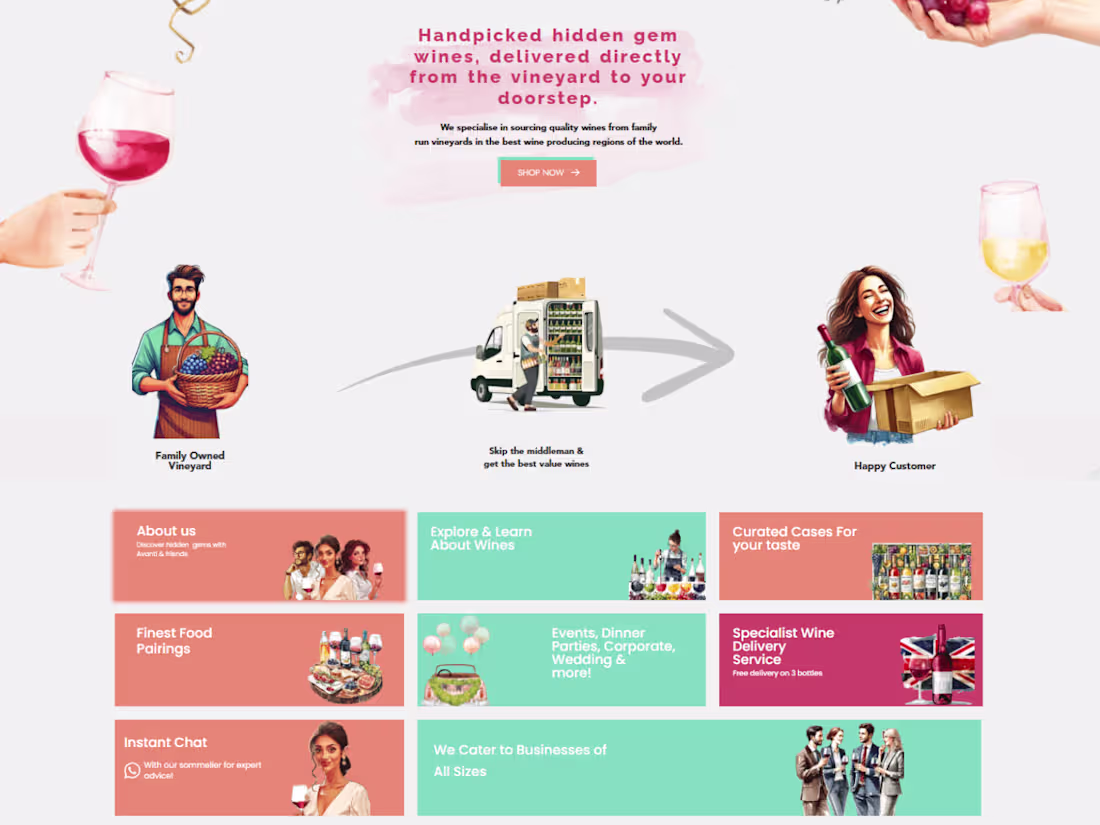 Cover image for Avanti Wines ( Dynamic WordPress Website ).