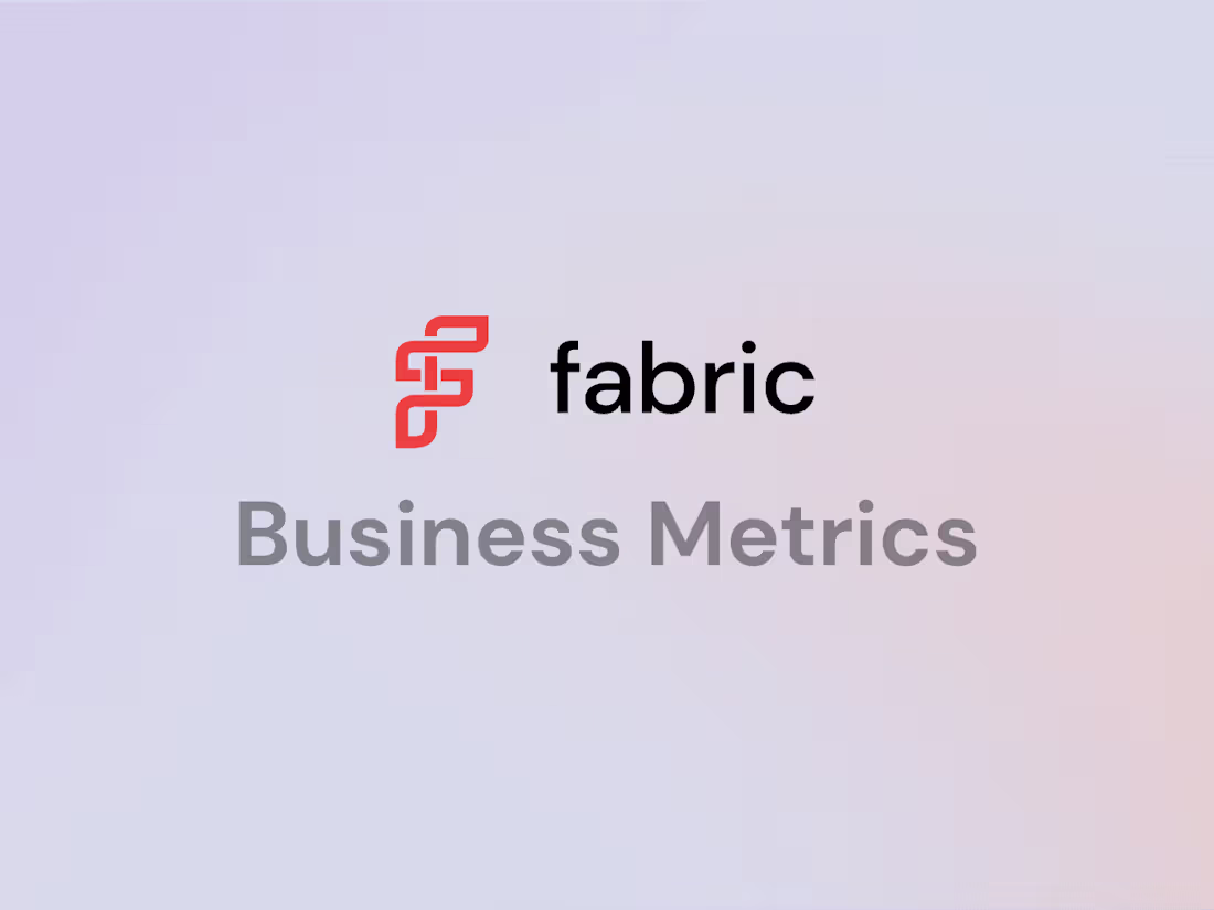 Cover image for Fabric | Business Metrics | Web App Design