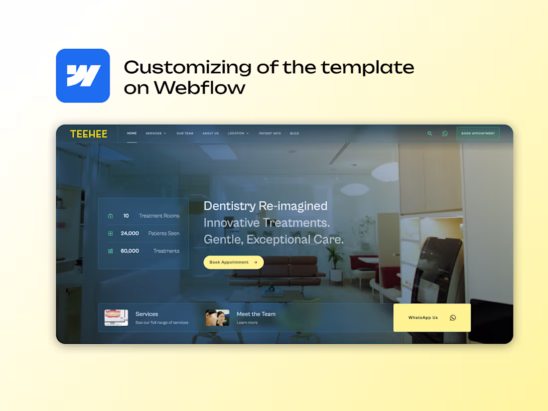 Cover image for Customization of the template on