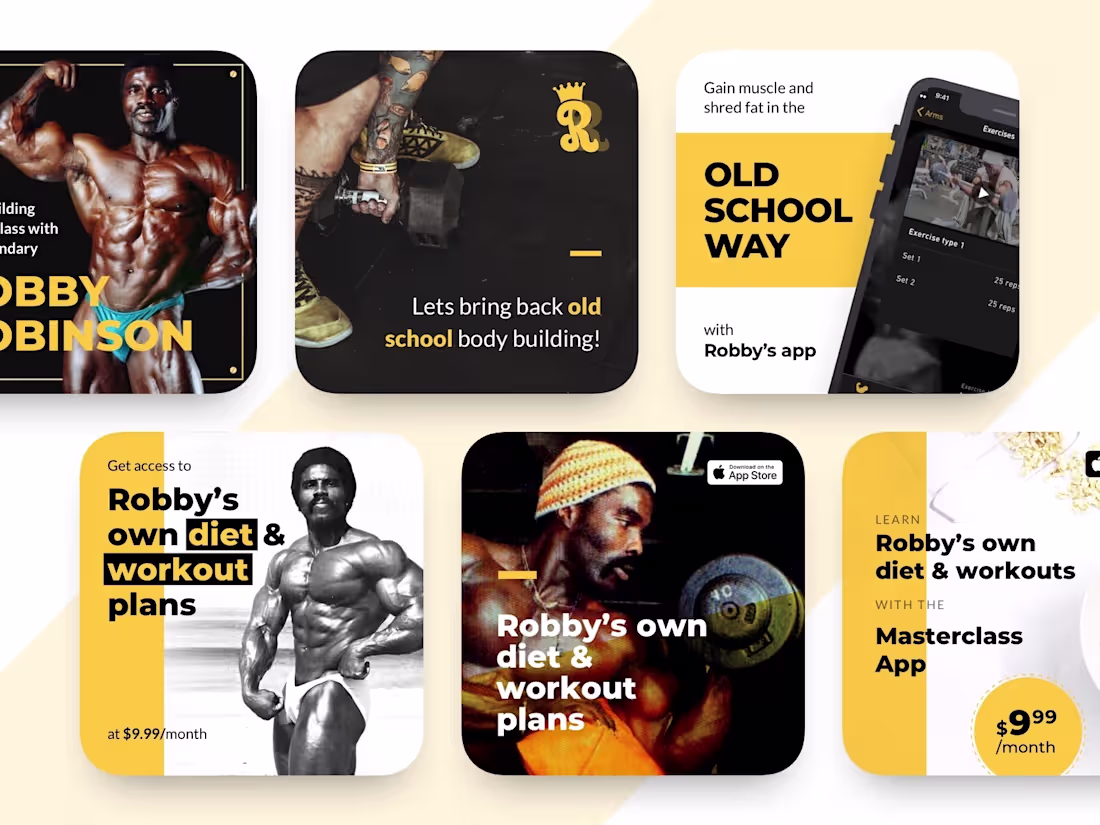 Cover image for Promotional Instagram posts for Robby Robinson