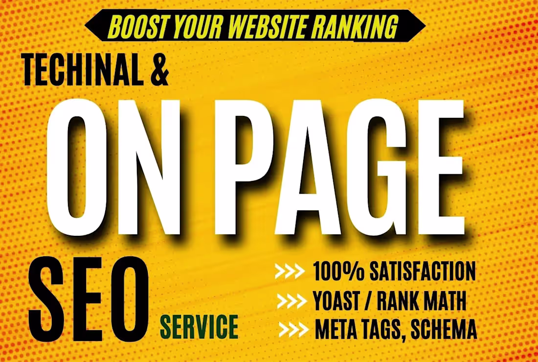 Cover image for I will do website onpage SEO and technical optimization service