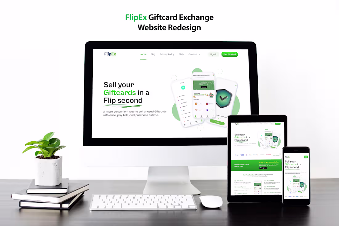 Cover image for FlipEx Landing Page | UI/UX Design