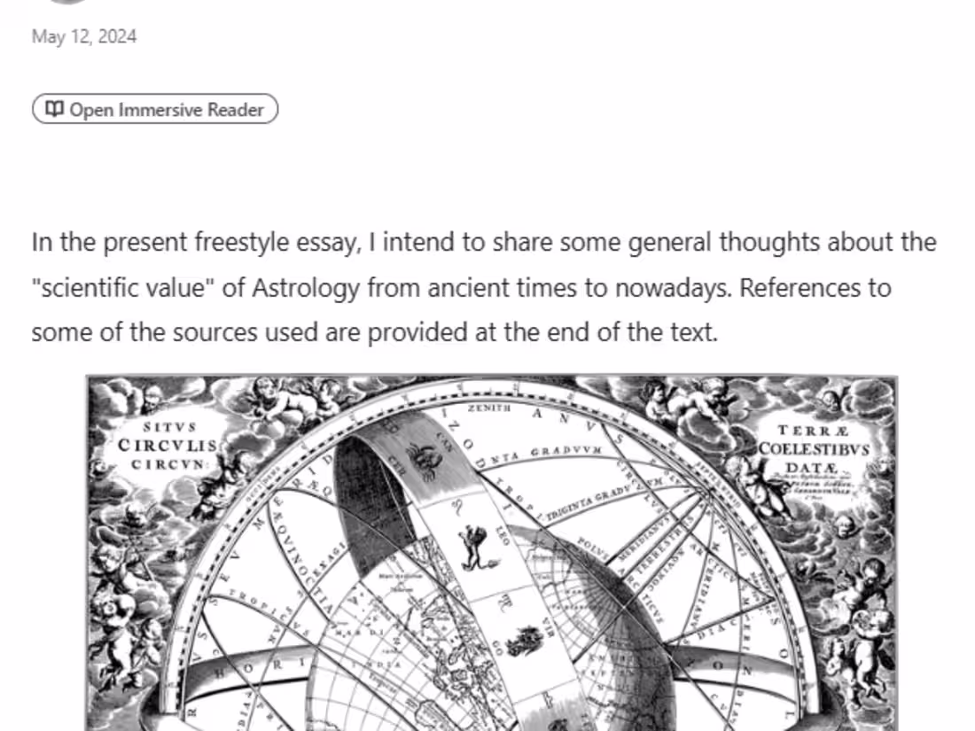 Cover image for Astrology and Science (Essay)