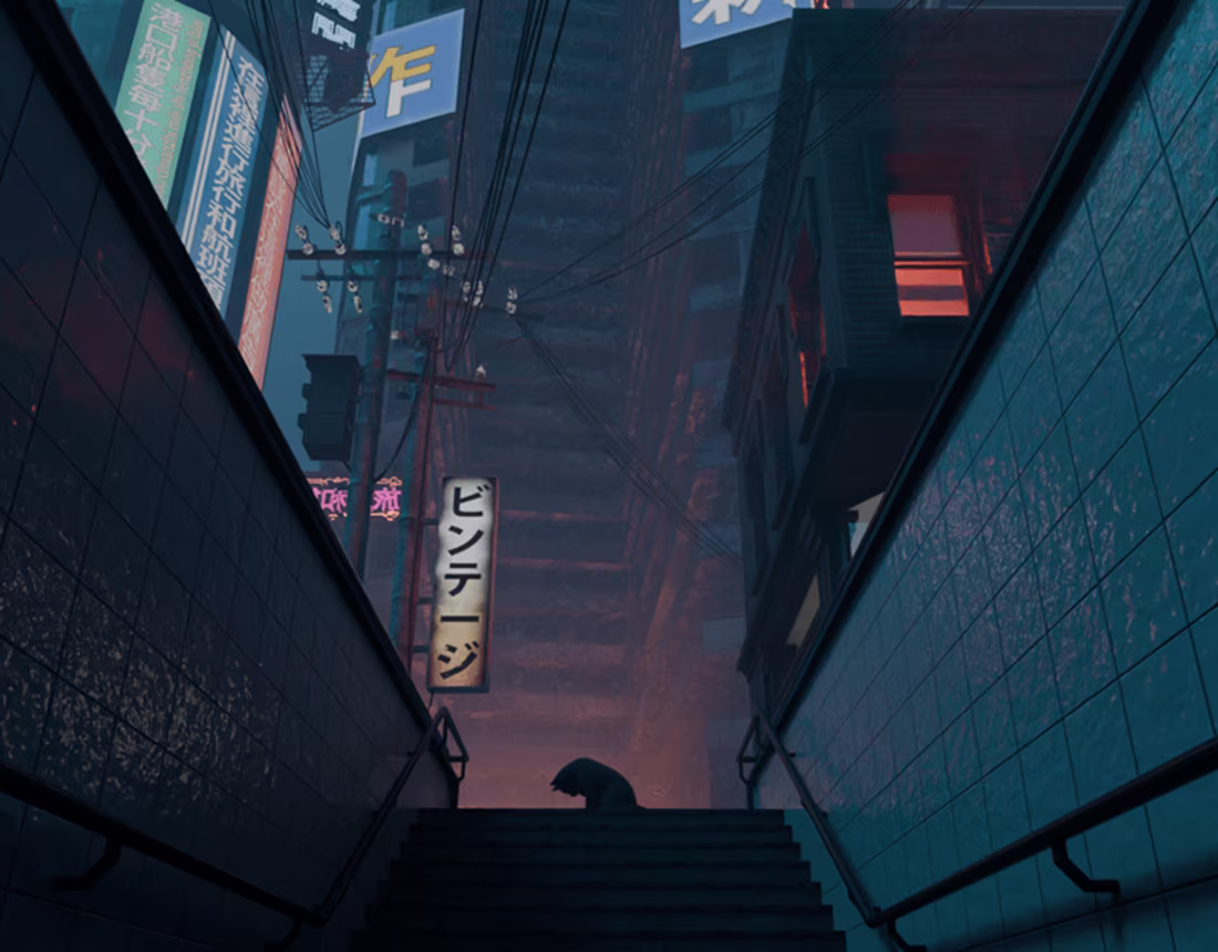 Cover image for 3D Environment | Subway Entrance :: Behance