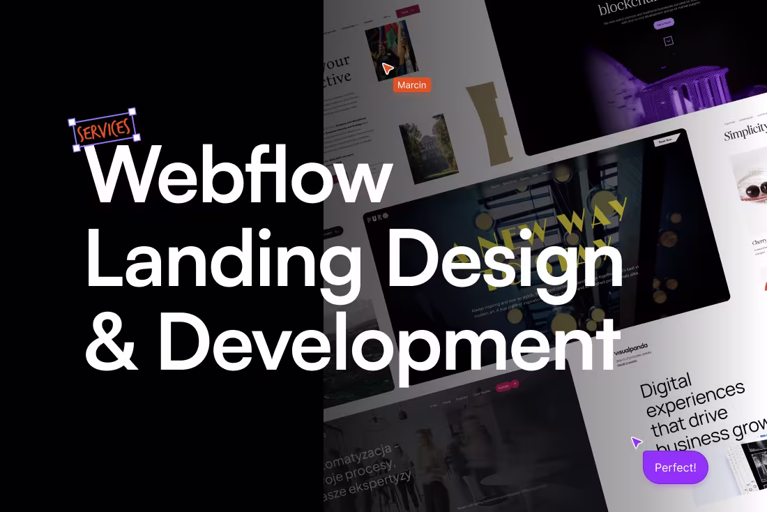 Cover image for Webflow / Landingpage Design & Development