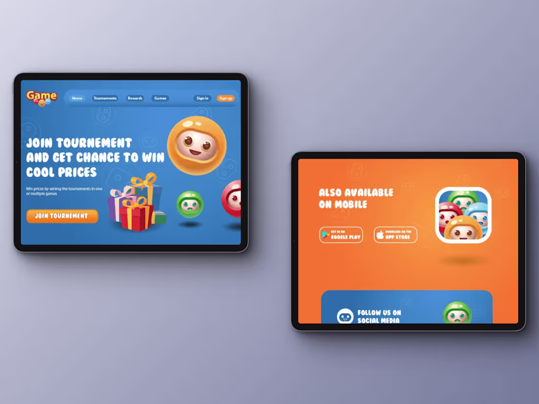 Cover image for Browser-game website Design