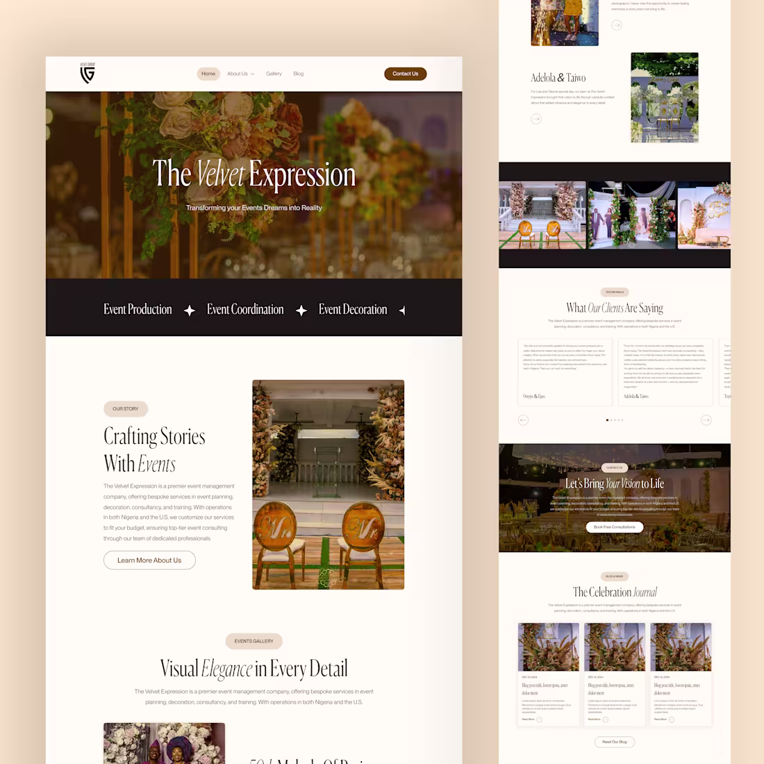 Cover image for Website Design for The Velvet Expression