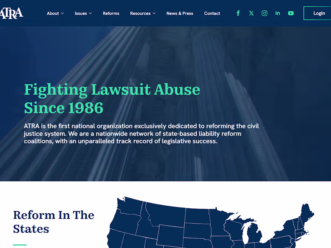 Cover image for American Tort Reform Association | ATRA