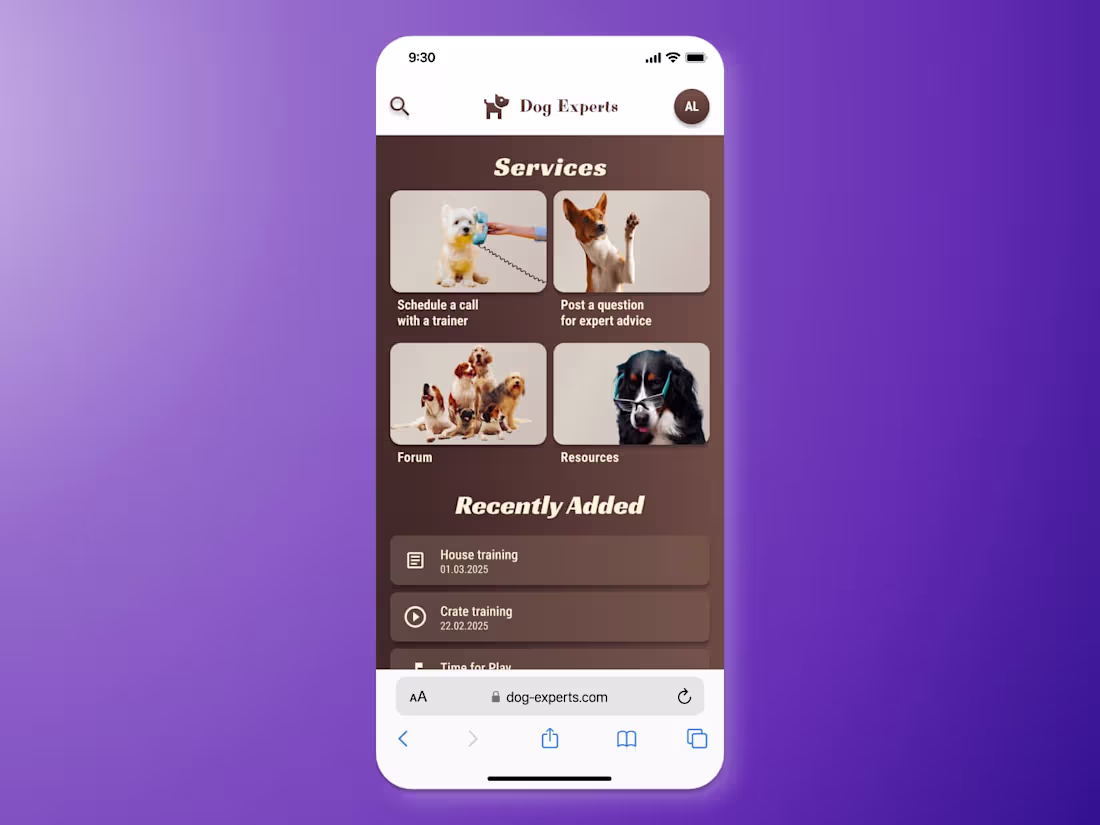 Cover image for Emphasizing Value Offering of a Dog Training Mobile Web App