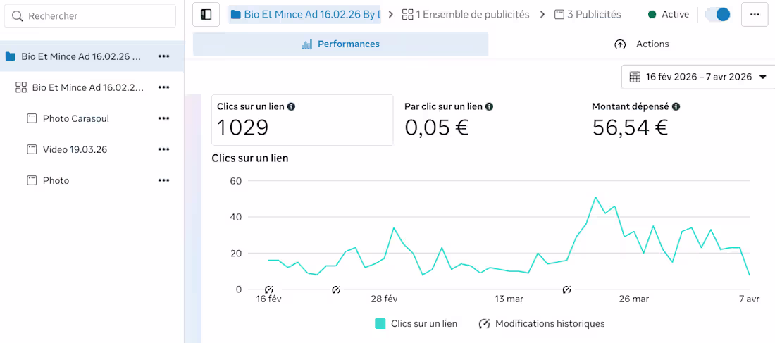 Cover image for From €56 to 1,000+ clicks 🚀 My client runs a bio & slimming...