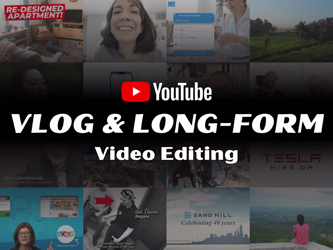 Cover image for YouTube Vlog & Long-Form Video Editing