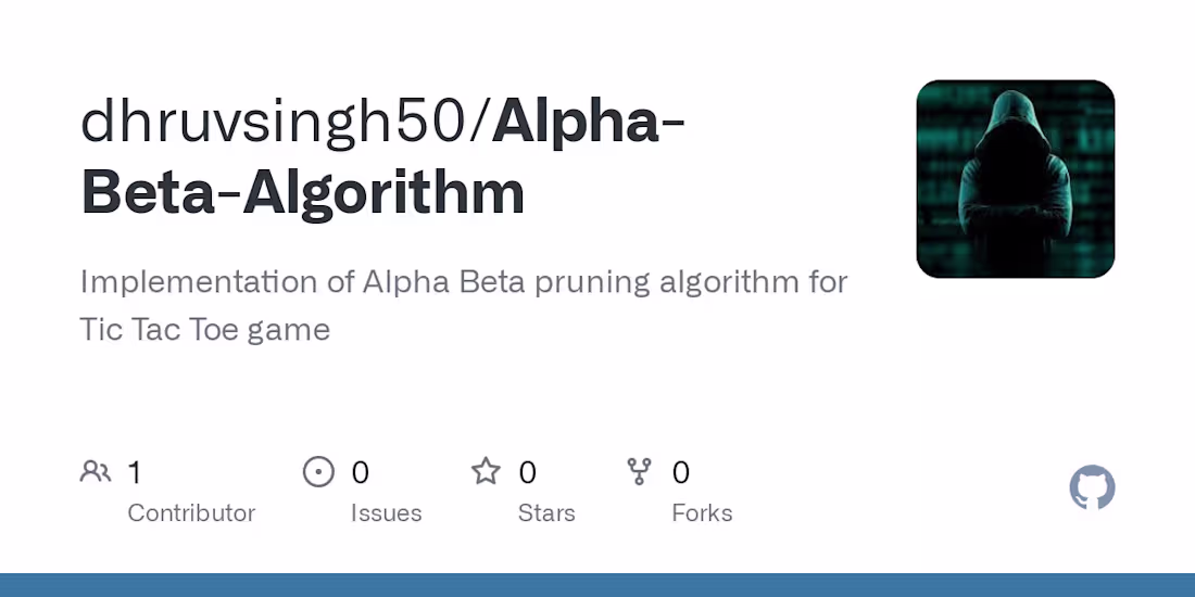 Cover image for dhruvsingh50/Alpha-Beta-Algorithm