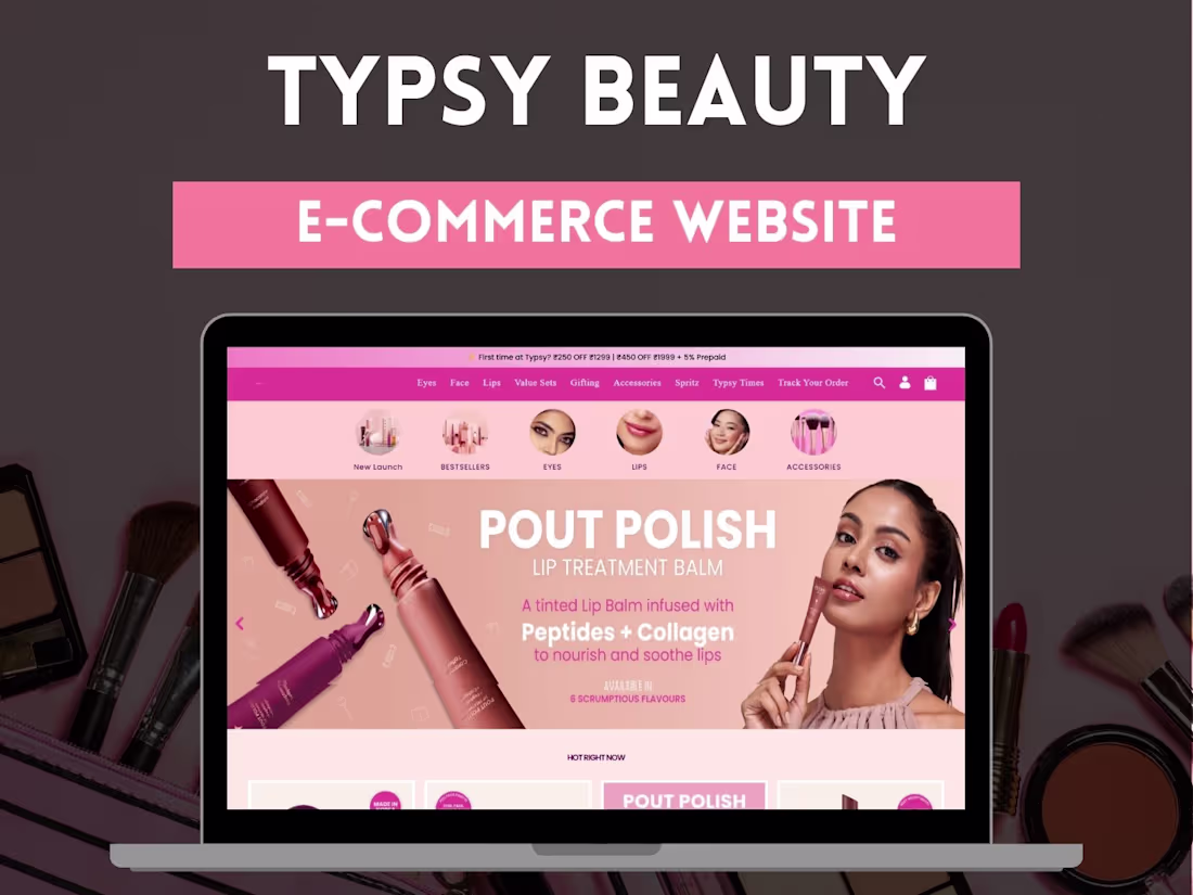 Cover image for Typsy Beauty | E-Commerce Website