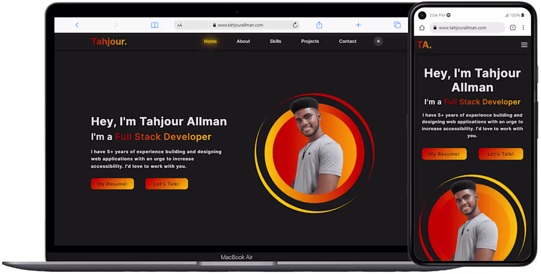 Cover image for Tahjour's Portfolio