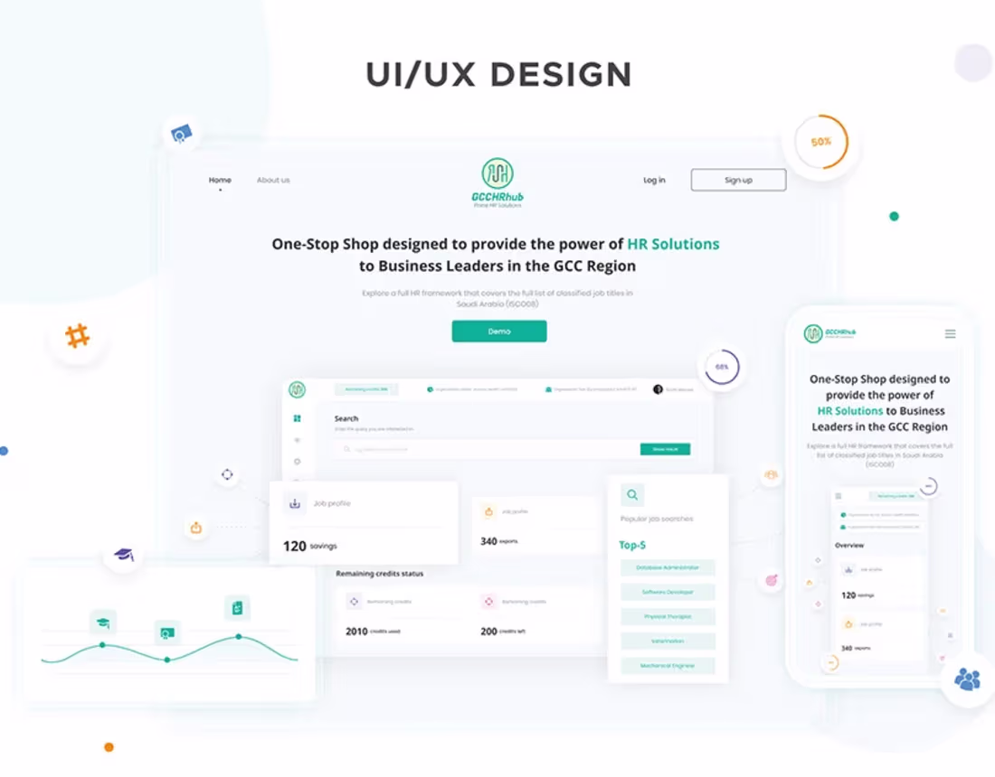 Cover image for UI/UX Design for a comprehensive HR platform HRHub
