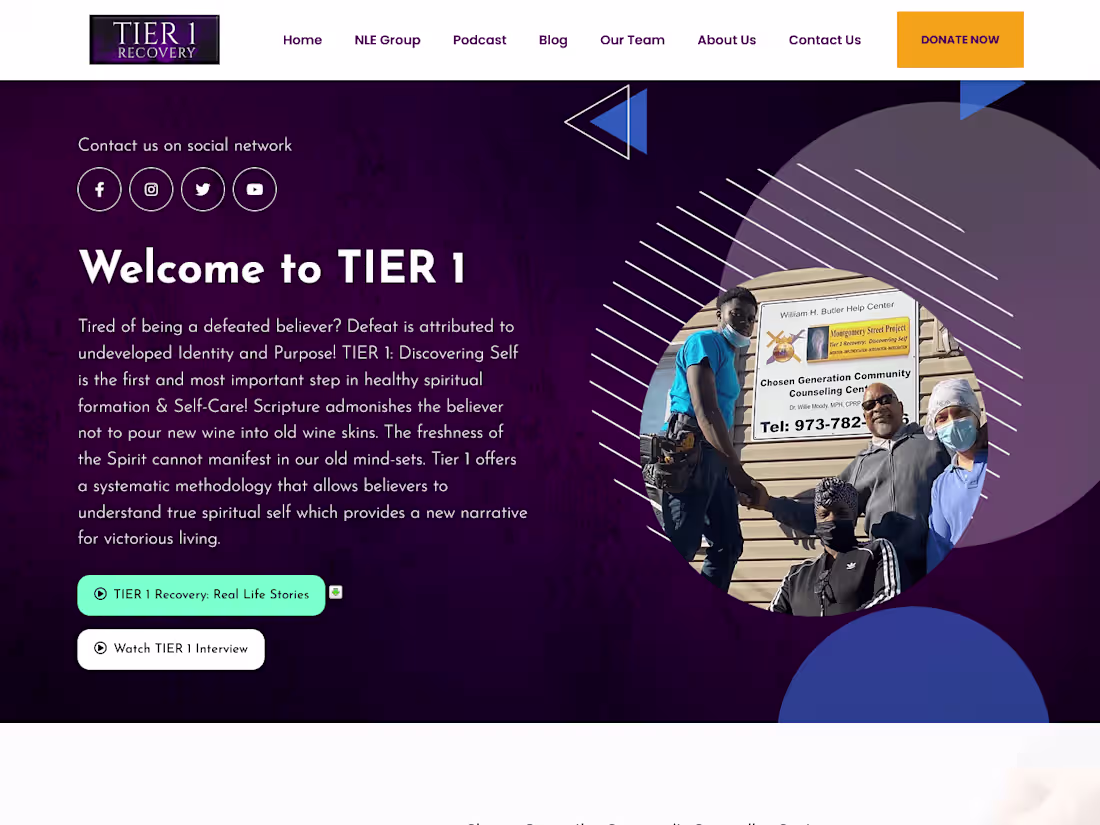 Cover image for Home - TIER 1 Recovery