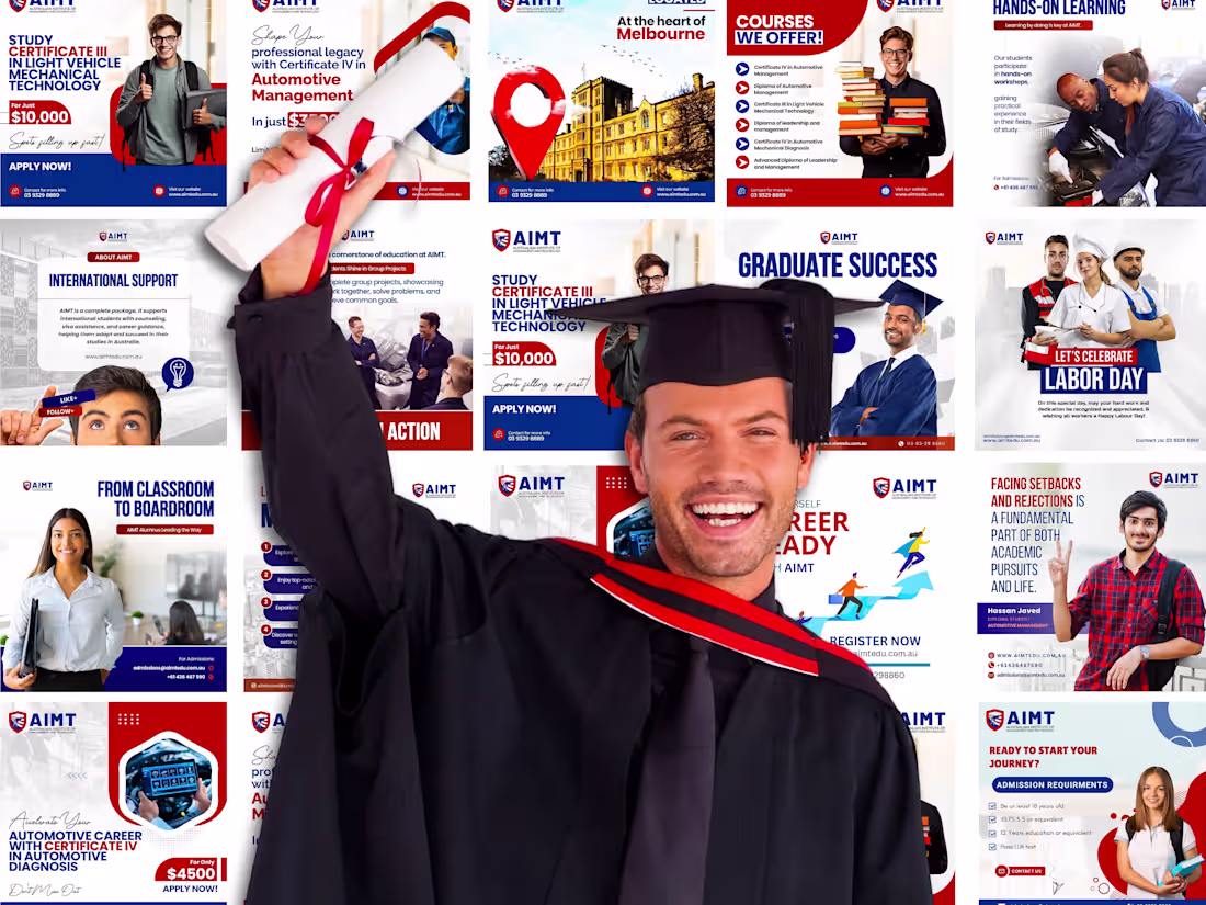 Cover image for Social Media Visual Strategy for AIMT