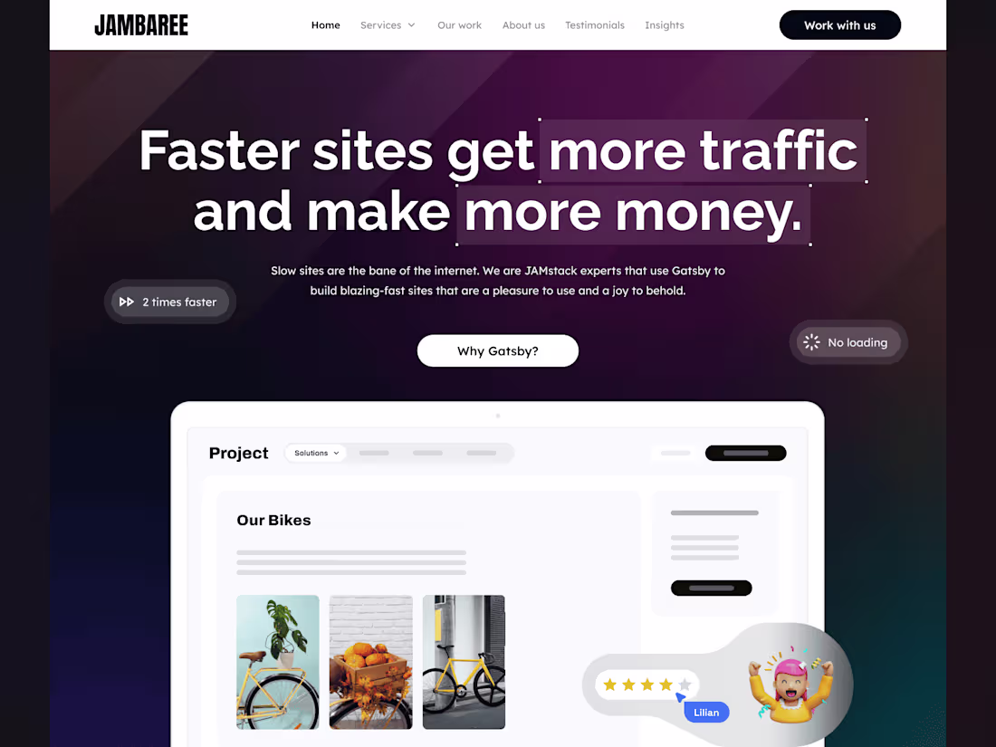 Cover image for Jambaree – Performance-First JAMstack Landing Page