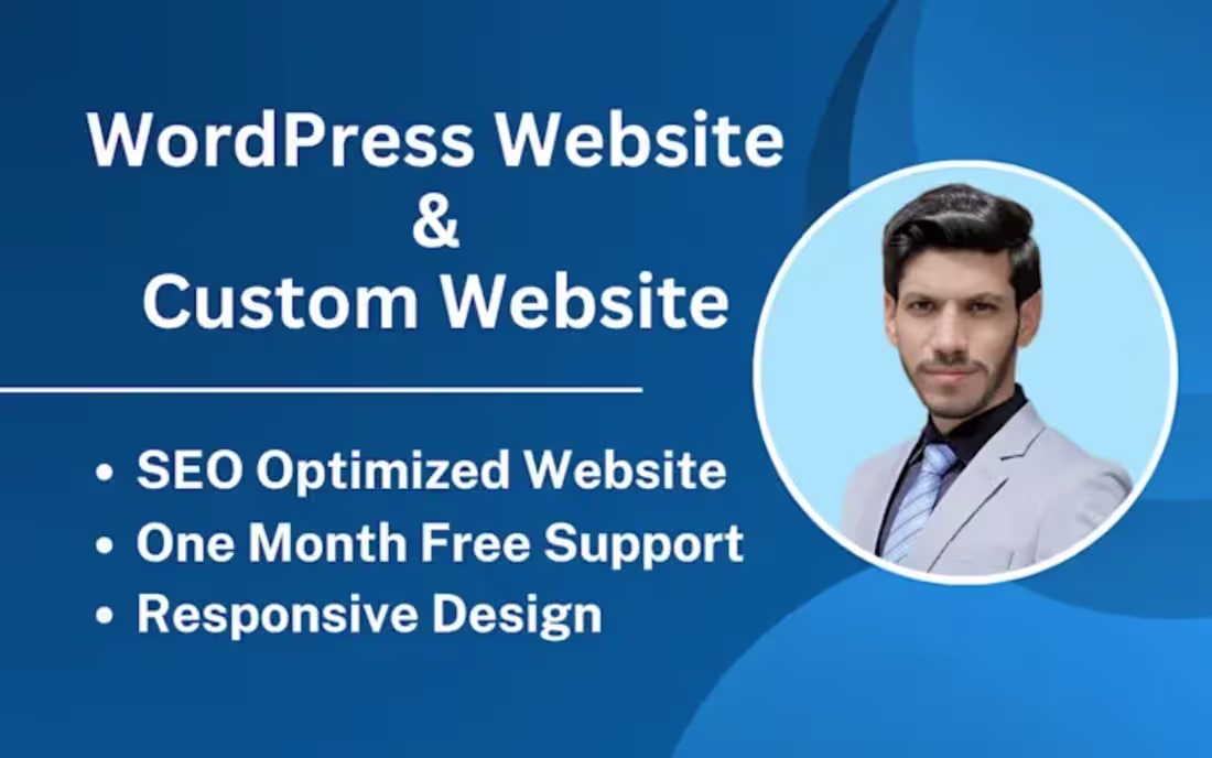Cover image for I will build wordpress website design, custom website
