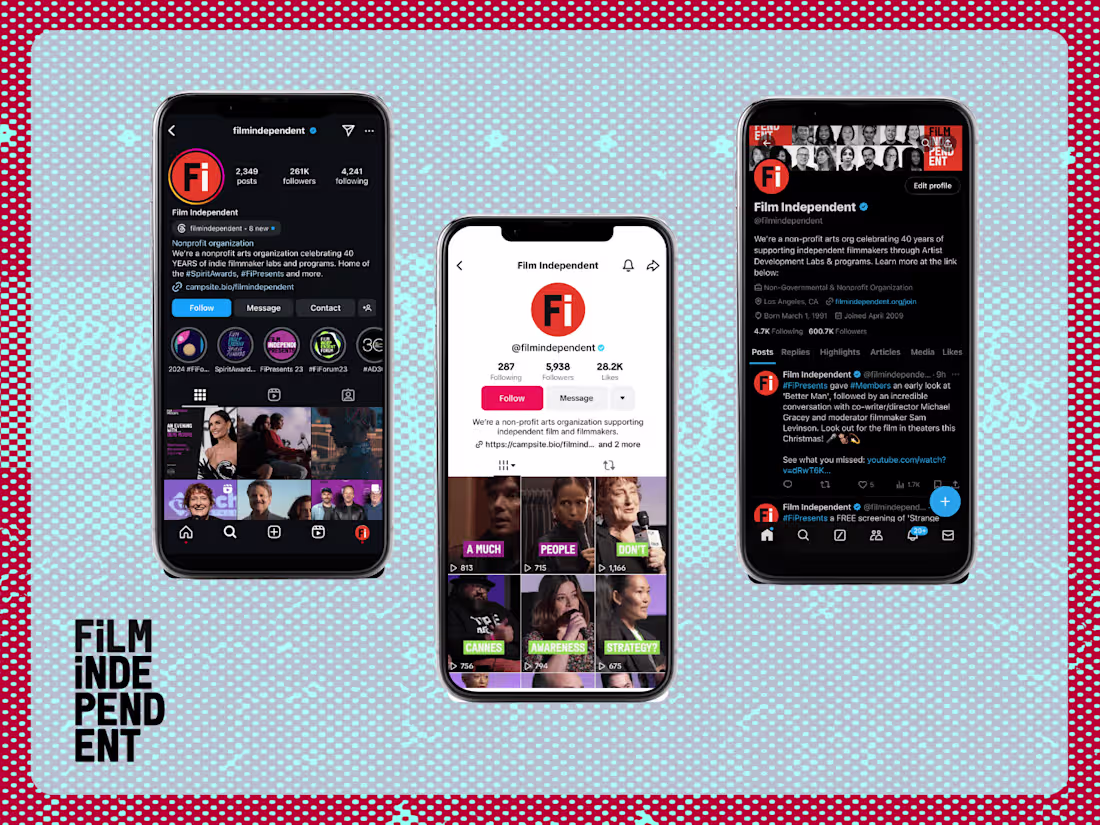 Cover image for Film Independent | Social Media Managing