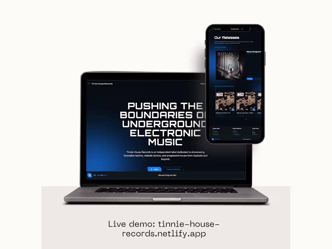 Cover image for Web Platform for Electronic Music with SoundCloud Integration